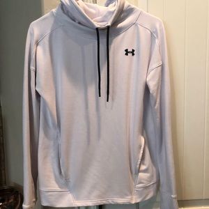 UA white hoodie (lightweight) XS